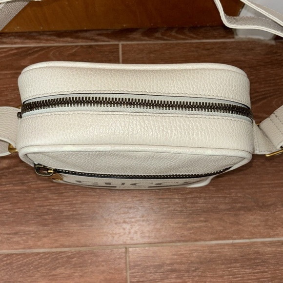 Gucci Off White Logo Print Leather Vertical Messenger Bag Small. - Picture 10 of 14